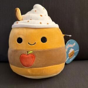 7" Kellytoy Squishmallows Pommie the Apple Cider Plush #1557 NWT